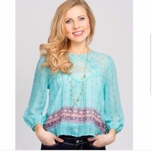 LOVE FIRE PEASANT TOP